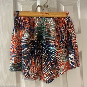Multi- print shorts size small